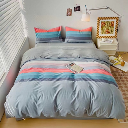 91家纺网 家纺一手货源 找家纺 （总）玖琳  2023新款全棉色织水洗棉四件套