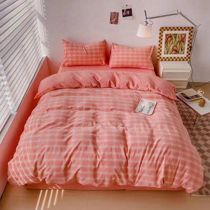 91家纺网 家纺一手货源 找家纺 （总）玖琳  2023新款全棉色织水洗棉四件套