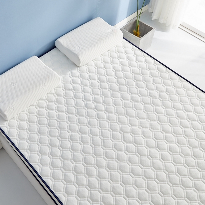 91家纺网 家纺一手货源 找家纺 时奥 2023新款针织棉海绵慢回弹记忆床垫（双人床垫） 格调白