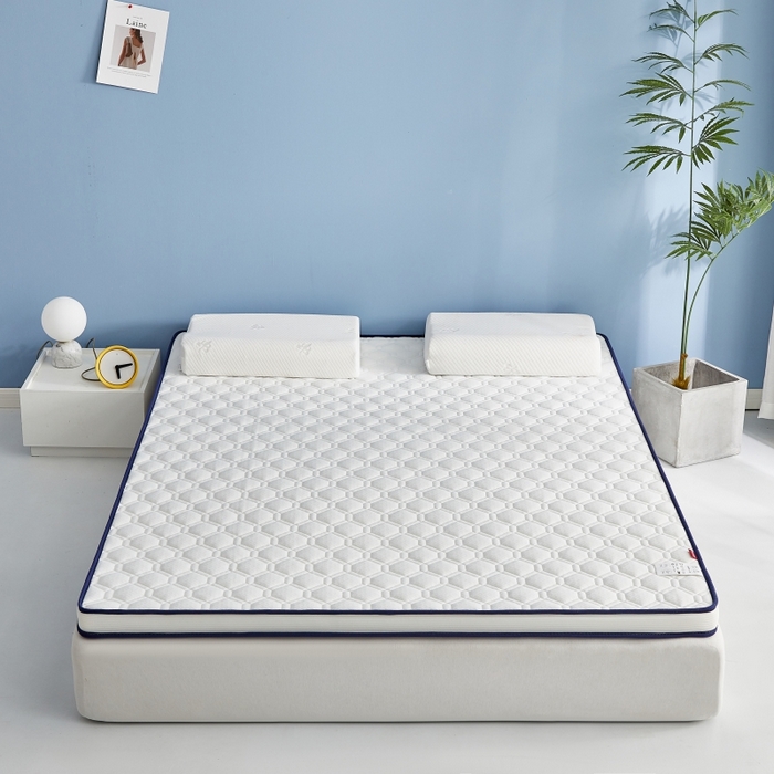 91家纺网 家纺一手货源 找家纺 时奥 2023新款针织棉海绵慢回弹记忆床垫（双人床垫） 格调白