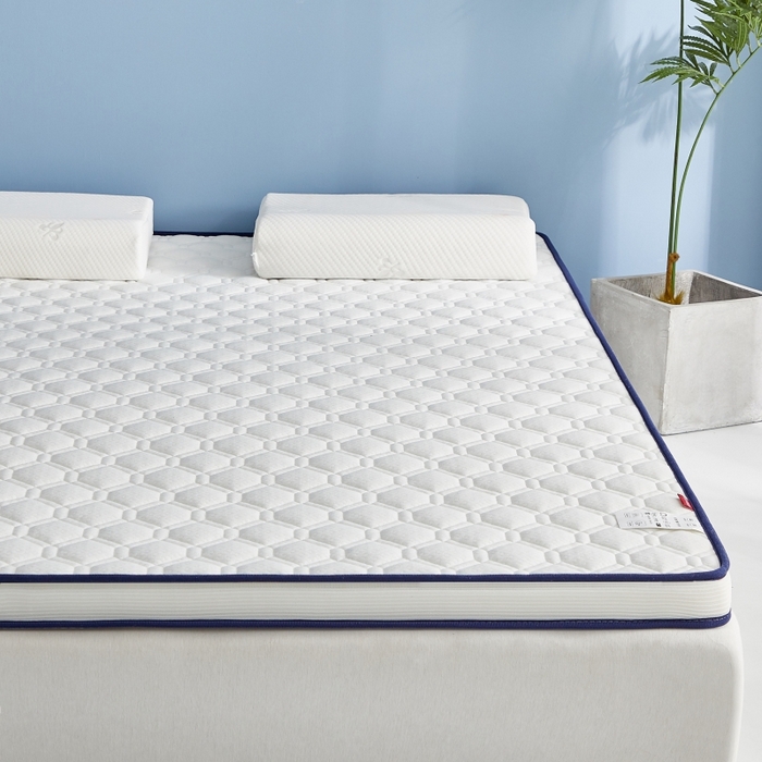 91家纺网 家纺一手货源 找家纺 时奥 2023新款针织棉海绵慢回弹记忆床垫（双人床垫） 格调白