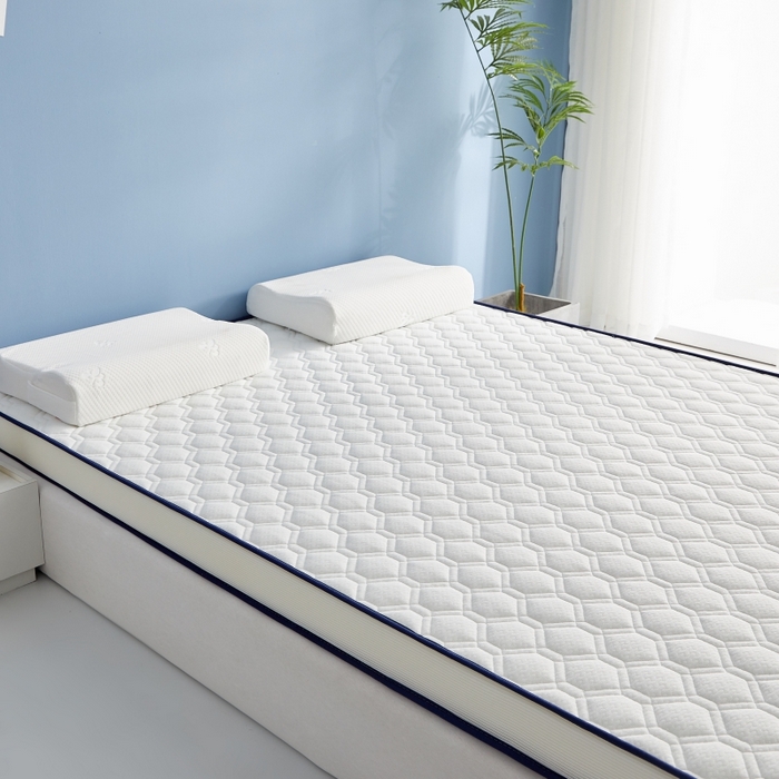 91家纺网 家纺一手货源 找家纺 时奥 2023新款针织棉海绵慢回弹记忆床垫（双人床垫） 格调白