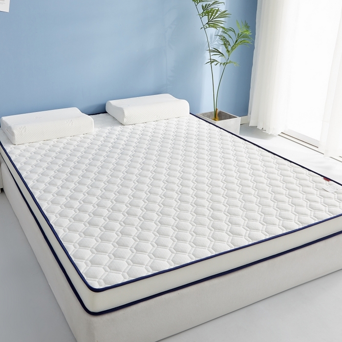 91家纺网 家纺一手货源 找家纺 时奥 2023新款针织棉海绵慢回弹记忆床垫（双人床垫） 格调白