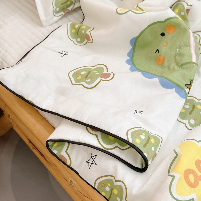 91家纺网 家纺一手货源 找家纺 鱼宝 2023新款40支全棉无荧光儿童夏被 魔法龙