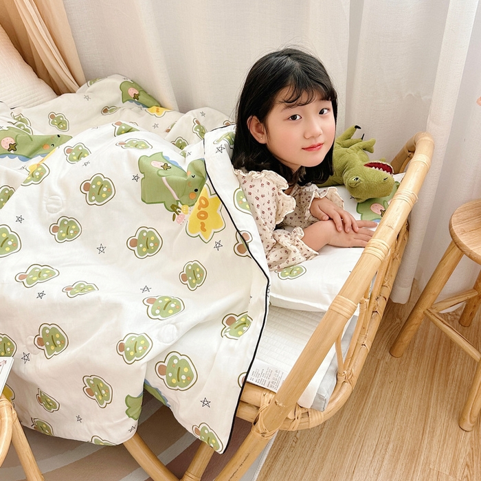 91家纺网 家纺一手货源 找家纺 鱼宝 2023新款40支全棉无荧光儿童夏被 魔法龙