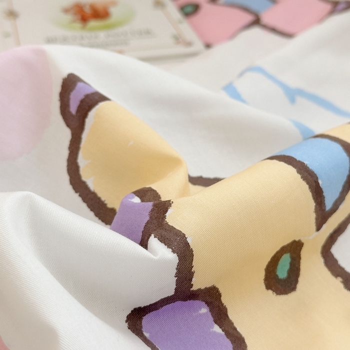 91家纺网 家纺一手货源 找家纺 鱼宝 2023新款40支全棉无荧光儿童夏被 涂鸦小车