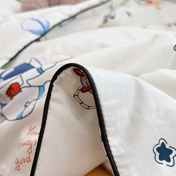 91家纺网 家纺一手货源 找家纺 鱼宝 2023新款40支全棉无荧光儿童夏被 太空漫步