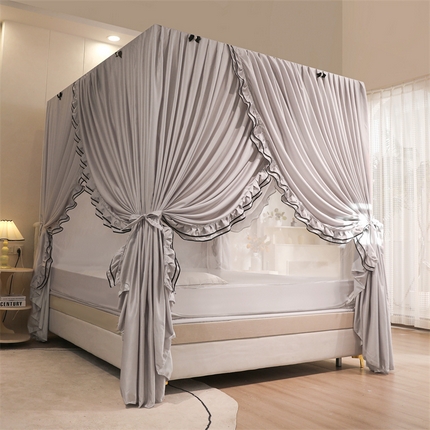 91家纺网 家纺一手货源 找家纺 （总）卓尔居 2023新款坐床外穿落地床幔蚊帐