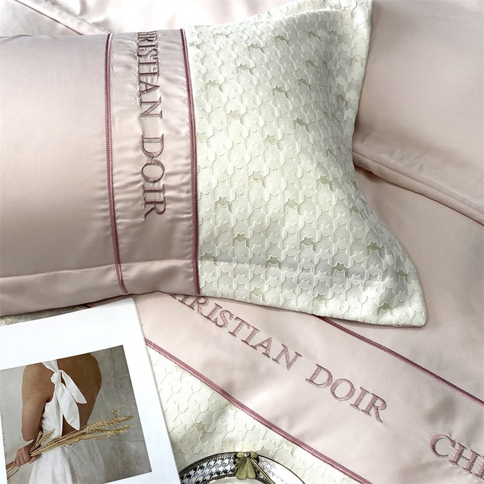 91家纺网 家纺一手货源 找家纺 优悦 2023新款刺绣款冰丝四件套-满天星 满天星-粉