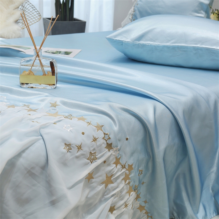 91家纺网 家纺一手货源 找家纺 MIU缪家居 2023款冰丝凉席 安娜 天蓝色