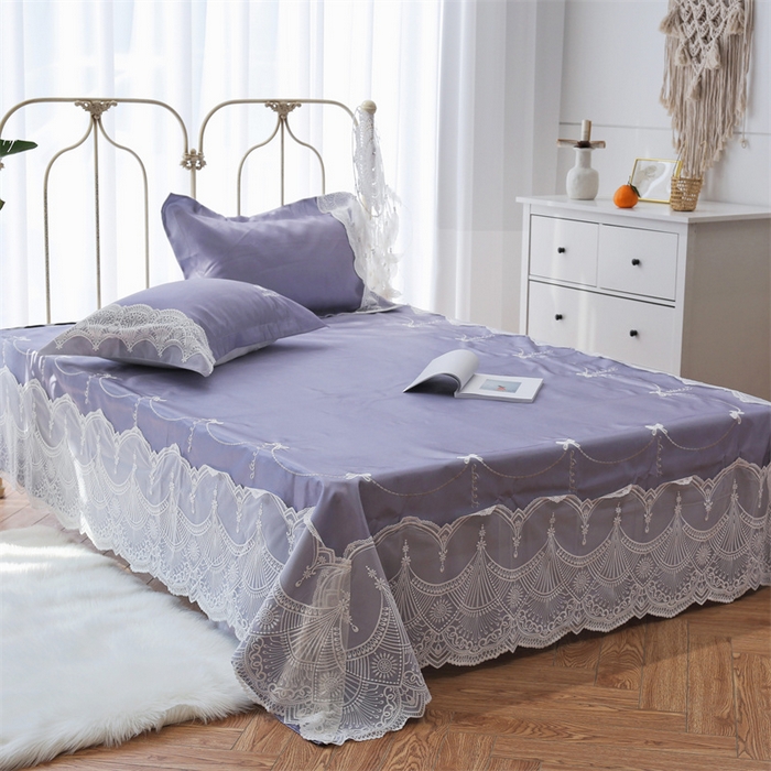 91家纺网 家纺一手货源 找家纺 MIU缪家居 2023款冰丝凉席 蕾妮 紫色