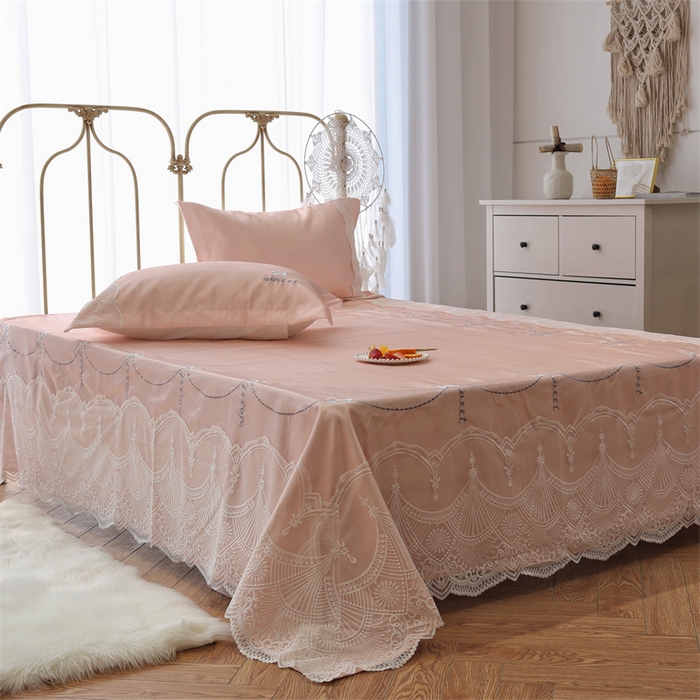 91家纺网 家纺一手货源 找家纺 MIU缪家居 2023款冰丝凉席 蕾妮 粉色