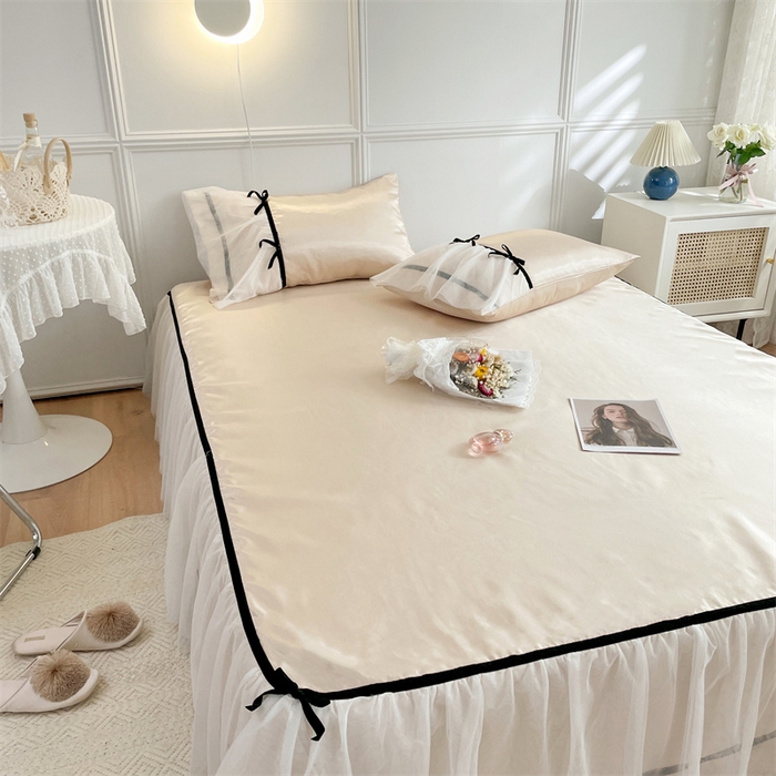 91家纺网 家纺一手货源 找家纺 MIU缪家居 2023款冰丝凉席 洛丽塔 黄色