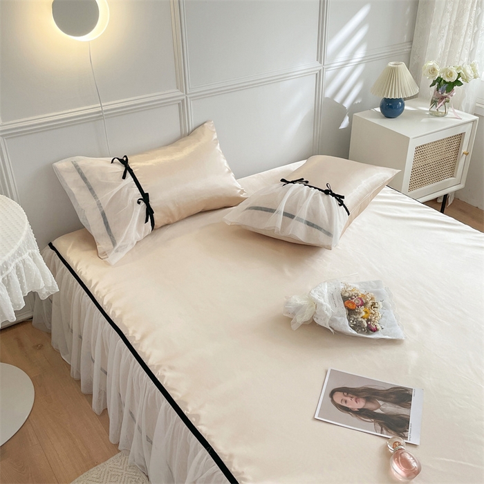 91家纺网 家纺一手货源 找家纺 MIU缪家居 2023款冰丝凉席 洛丽塔 黄色