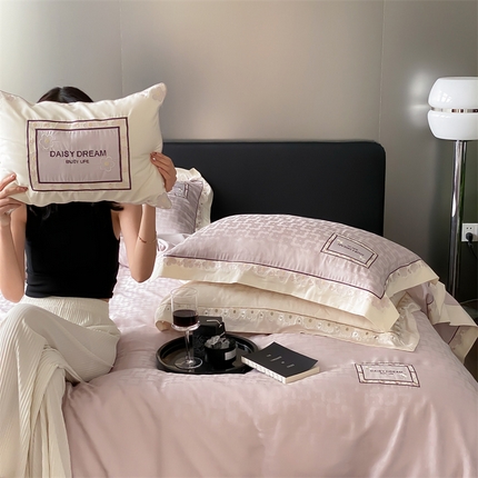 MIU缪家居 2023新款80支兰精天丝四件套（提花）梦境 紫