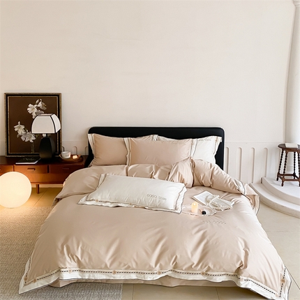 MIU缪家居 2023新款100支四件套百变coco 奶茶