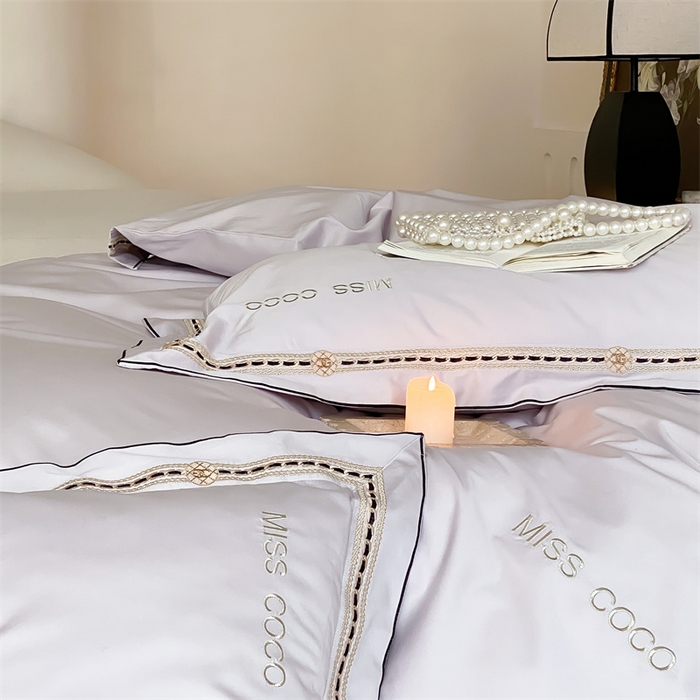 91家纺网 家纺一手货源 找家纺 MIU缪家居 2023新款100支四件套百变coco 紫