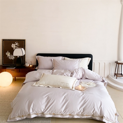 MIU缪家居 2023新款100支四件套百变coco 紫