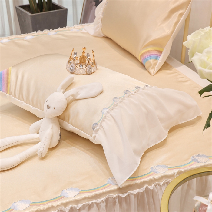 91家纺网 家纺一手货源 找家纺 MIU缪家居 2023款冰丝凉席 小彩虹 黄色