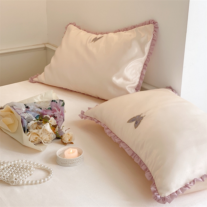 91家纺网 家纺一手货源 找家纺 MIU缪家居 2023款冰丝凉席 紫藤 香槟色