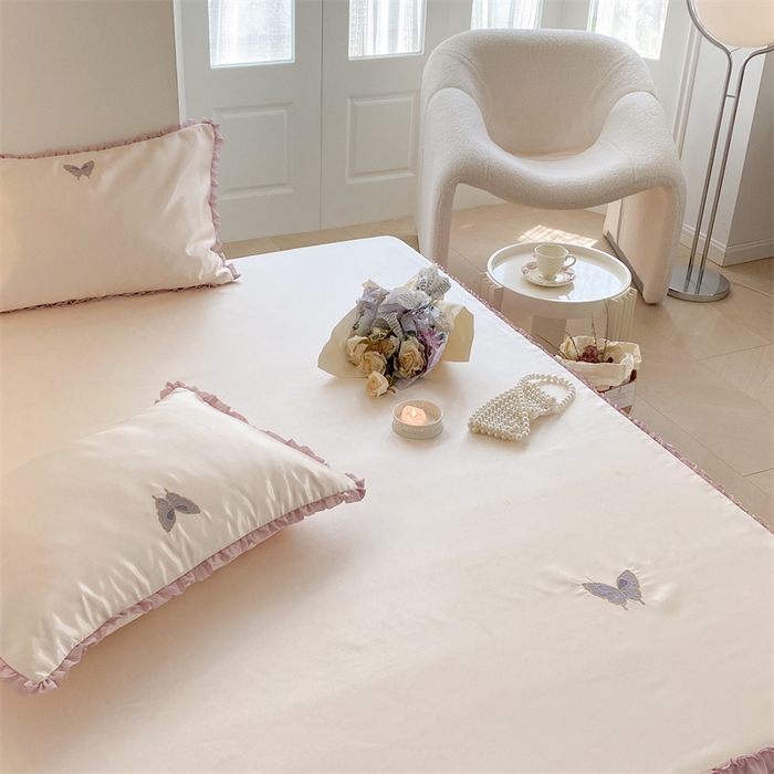 91家纺网 家纺一手货源 找家纺 MIU缪家居 2023款冰丝凉席 紫藤 香槟色