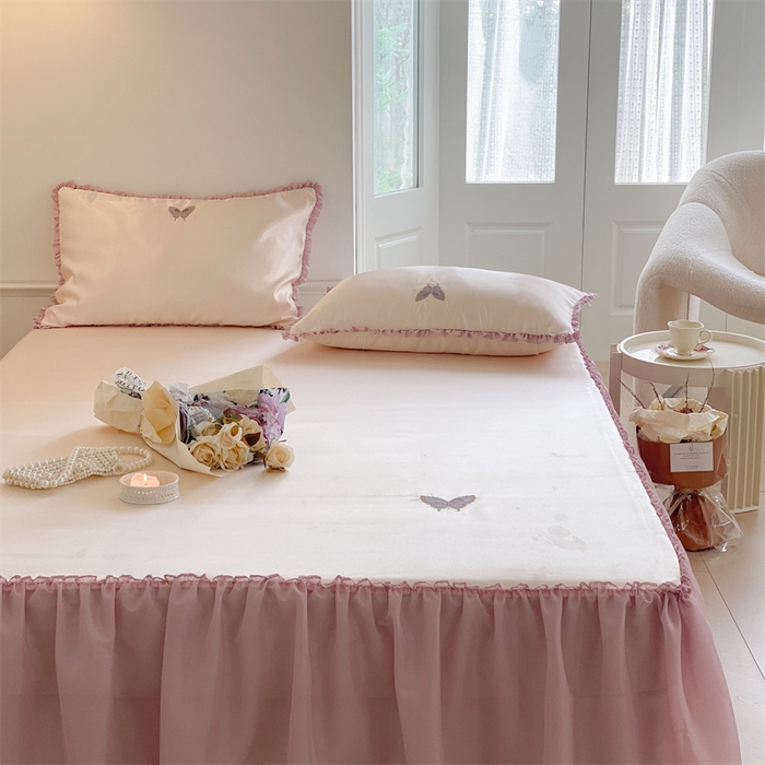 91家纺网 家纺一手货源 找家纺 MIU缪家居 2023款冰丝凉席 紫藤 香槟色