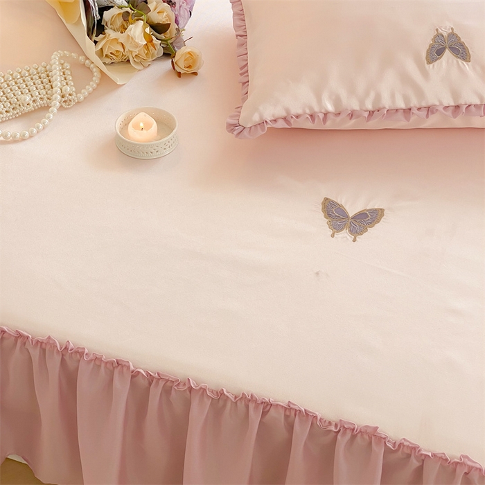 91家纺网 家纺一手货源 找家纺 MIU缪家居 2023款冰丝凉席 紫藤 粉色