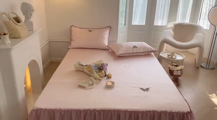 91家纺网 家纺一手货源 找家纺 （总）MIU缪家居 2023款冰丝凉席 紫藤