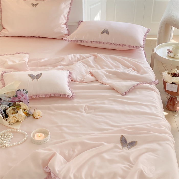 91家纺网 家纺一手货源 找家纺 （总）MIU缪家居 2023新款夏被 紫藤