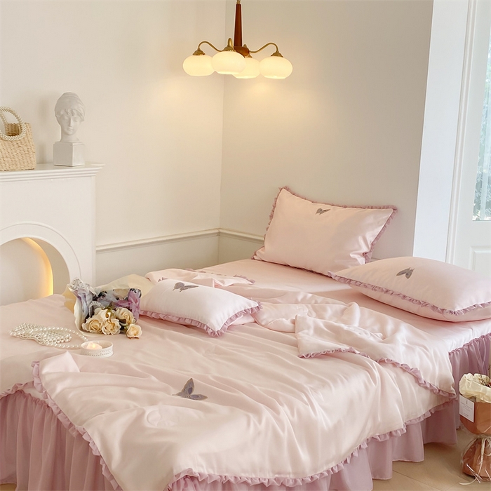 91家纺网 家纺一手货源 找家纺 （总）MIU缪家居 2023新款夏被 紫藤