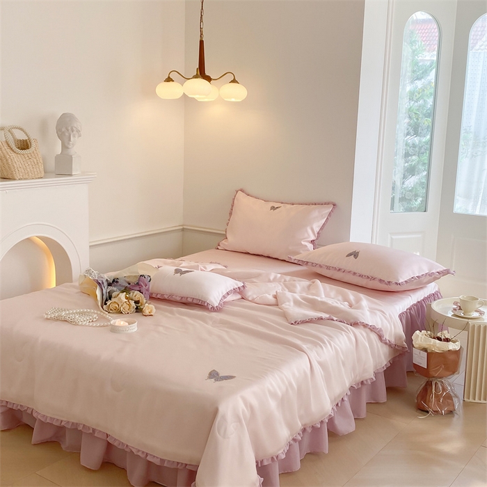 91家纺网 家纺一手货源 找家纺 （总）MIU缪家居 2023新款夏被 紫藤