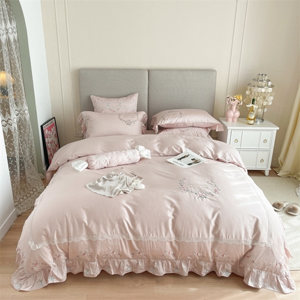 91家纺网 家纺一手货源 找家纺 （总）MIU缪家居 2023新款100支四件套露娜Luna风格二