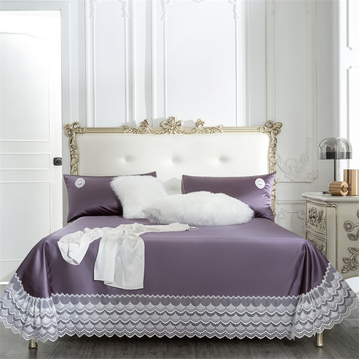 91家纺网 家纺一手货源 找家纺 MIU缪家居 2023款珍珠丝凉席  爱丽丝（棚拍） 葡萄紫