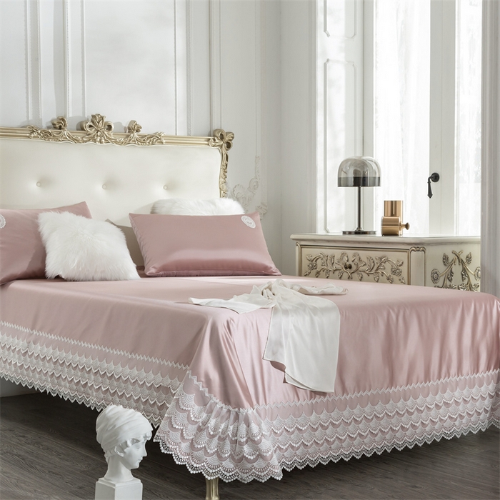 91家纺网 家纺一手货源 找家纺 MIU缪家居 2023款珍珠丝凉席  爱丽丝（棚拍） 樱花粉