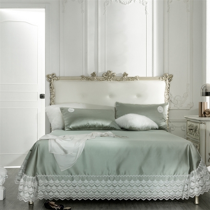 MIU缪家居 2023款珍珠丝凉席  爱丽丝（棚拍） 豆绿