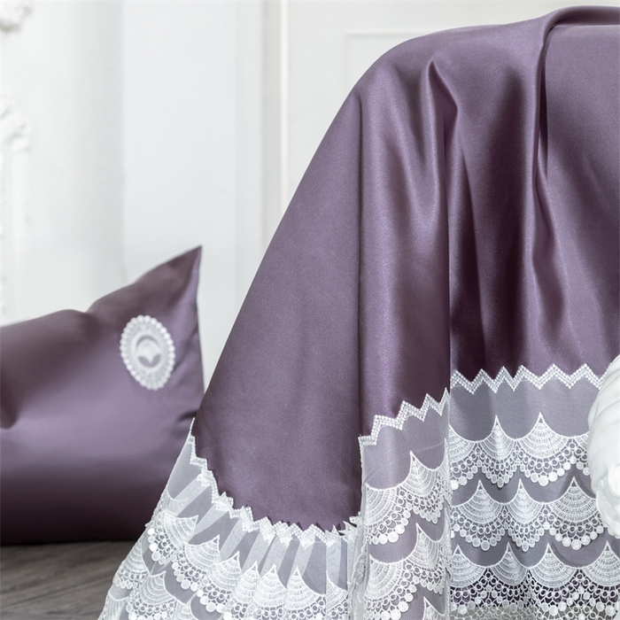 91家纺网 家纺一手货源 找家纺 MIU缪家居 2023款珍珠丝凉席  爱丽丝（棚拍） 葡萄紫