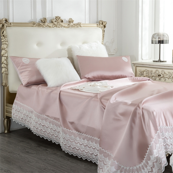 91家纺网 家纺一手货源 找家纺 MIU缪家居 2023款珍珠丝凉席  爱丽丝（棚拍） 樱花粉