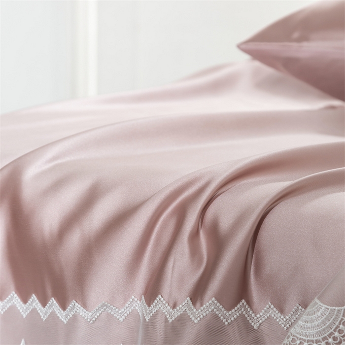 91家纺网 家纺一手货源 找家纺 MIU缪家居 2023款珍珠丝凉席  爱丽丝（棚拍） 樱花粉