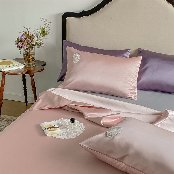 91家纺网 家纺一手货源 找家纺 MIU缪家居 2023款珍珠丝凉席  爱丽丝 （实拍） 樱花粉