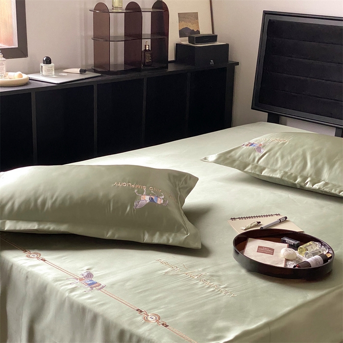 91家纺网 家纺一手货源 找家纺 MIU缪家居 2023款珍珠丝凉席  查理 豆绿