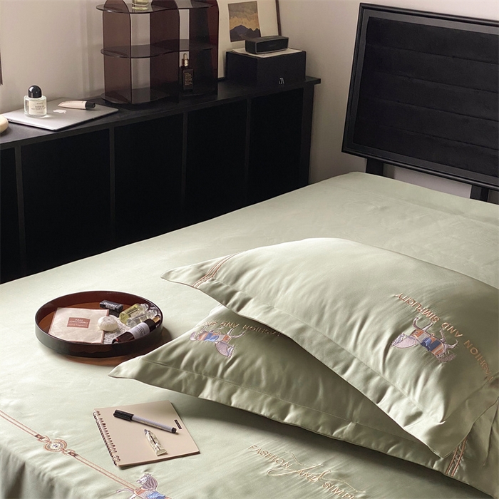 91家纺网 家纺一手货源 找家纺 MIU缪家居 2023款珍珠丝凉席  查理 豆绿