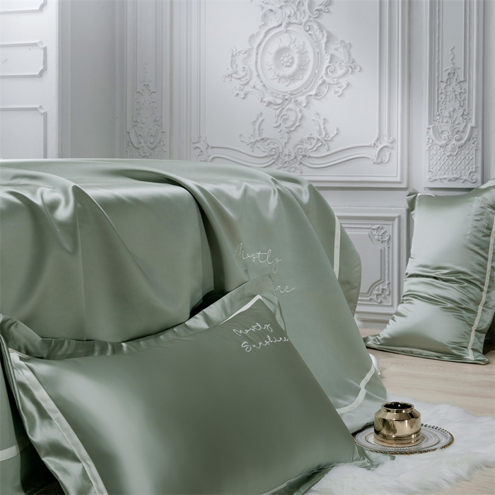 91家纺网 家纺一手货源 找家纺 MIU缪家居 2023款珍珠丝凉席 简爱（棚拍） 豆绿