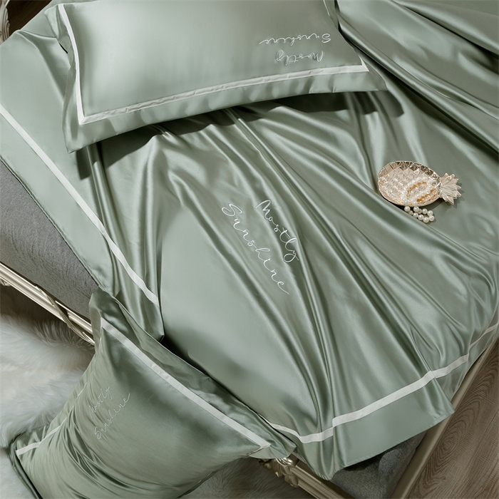 91家纺网 家纺一手货源 找家纺 MIU缪家居 2023款珍珠丝凉席 简爱（棚拍） 豆绿