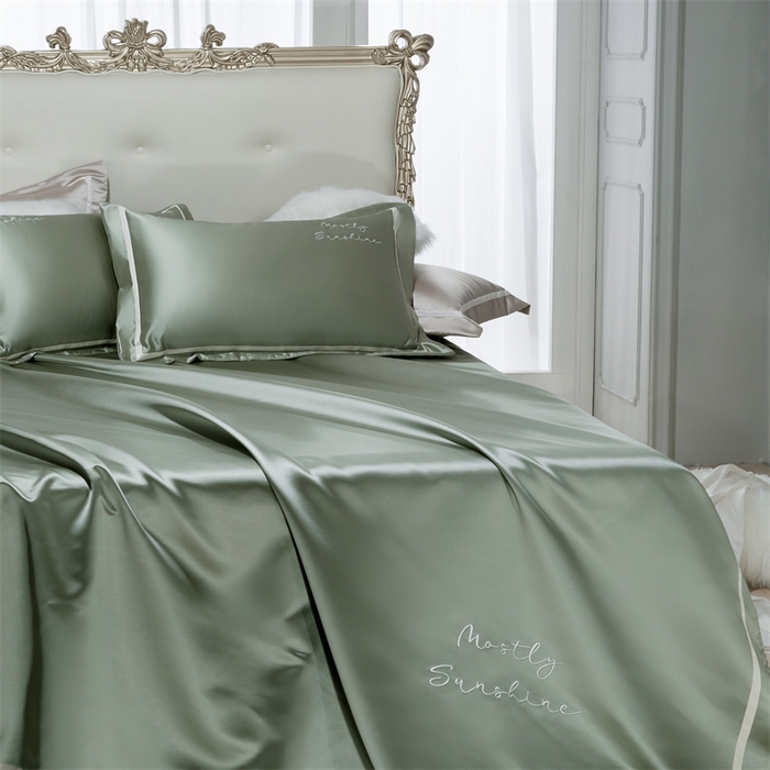 91家纺网 家纺一手货源 找家纺 MIU缪家居 2023款珍珠丝凉席 简爱（棚拍） 豆绿