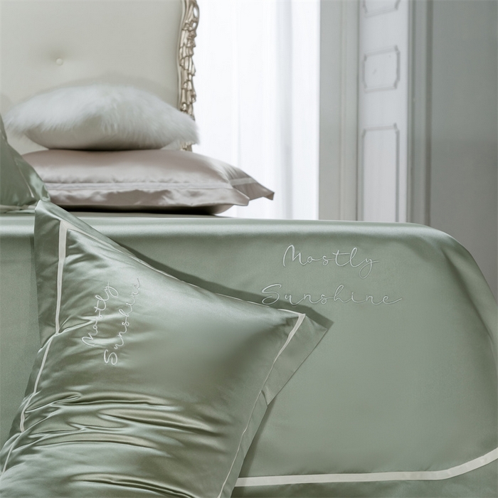 91家纺网 家纺一手货源 找家纺 MIU缪家居 2023款珍珠丝凉席 简爱（棚拍） 豆绿