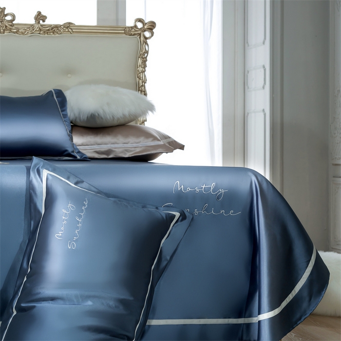 91家纺网 家纺一手货源 找家纺 MIU缪家居 2023款珍珠丝凉席 简爱（棚拍） 英伦蓝