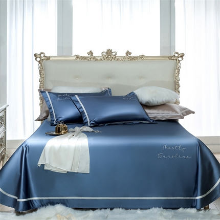 MIU缪家居 2023款珍珠丝凉席 简爱（棚拍） 英伦蓝