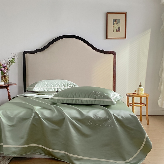 91家纺网 家纺一手货源 找家纺 MIU缪家居 2023款珍珠丝凉席 简爱（实拍） 豆绿