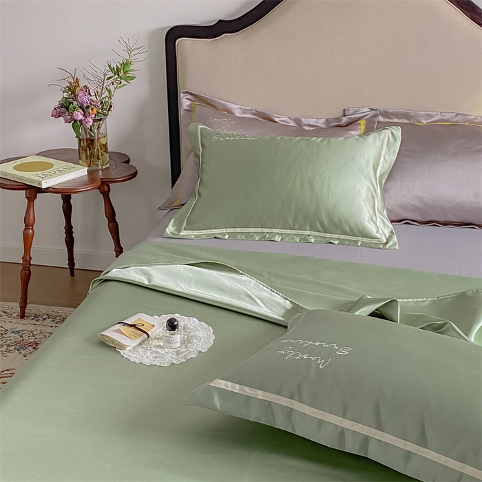 91家纺网 家纺一手货源 找家纺 MIU缪家居 2023款珍珠丝凉席 简爱（实拍） 豆绿