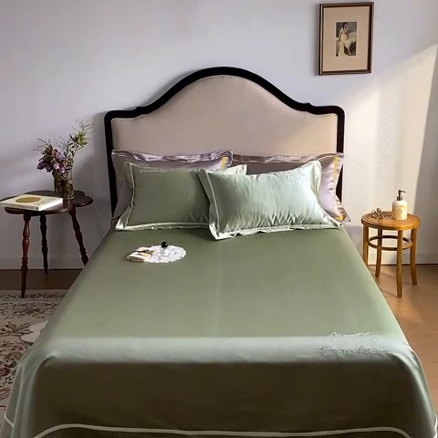 91家纺网 家纺一手货源 找家纺 MIU缪家居 2023款珍珠丝凉席 简爱（实拍） 豆绿